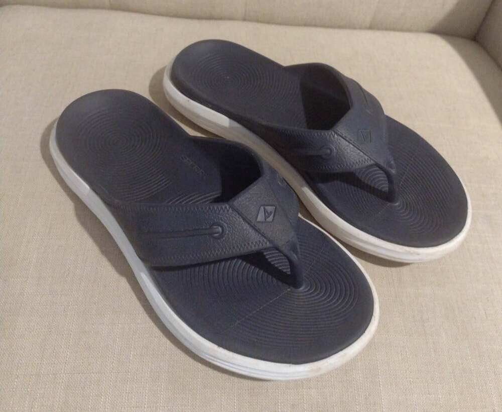 Women's SPERRY Windward Thong Flip-Flops Navy Size 8 Comfortable Sandals